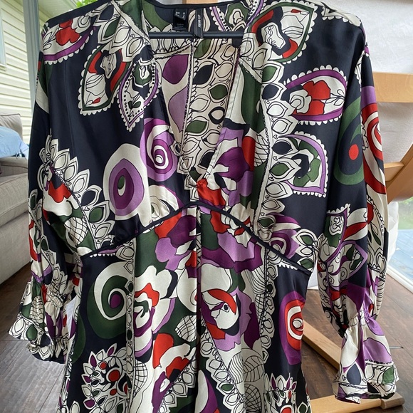 Mango - %100 silk blouse - Picture 1 of 6